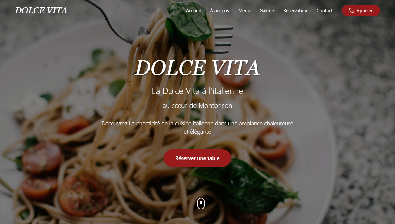 Aperçu du site Dolce Vita